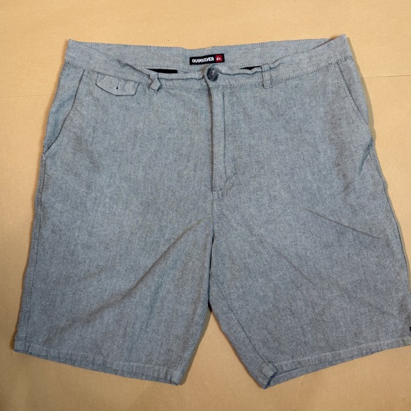 Quiksilver Hybrid Shorts Casual Walk Shorts Heathered Gray Size‎ 36 - Picture 1 of 6